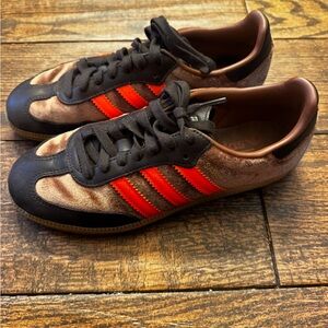 Adidas Women's Orange & Brown Sneakers